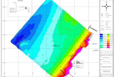 Bathymetry survey report with seabed contours