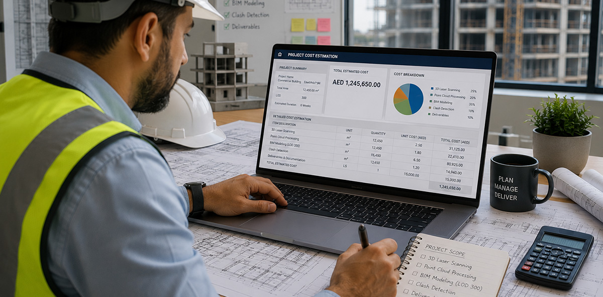 Scan to BIM project pricing and estimation