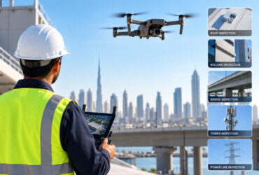 Surveyor conducting a professional drone inspection
