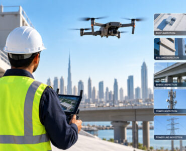 Surveyor conducting a professional drone inspection