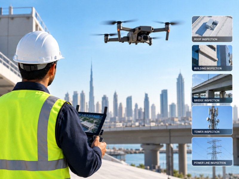 Surveyor conducting a professional drone inspection