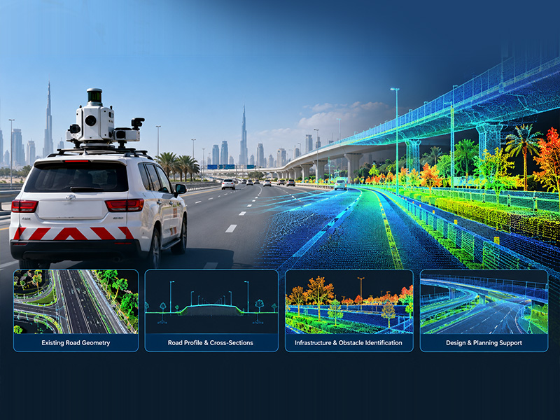 Mobile LiDAR survey for road widening and highway design
